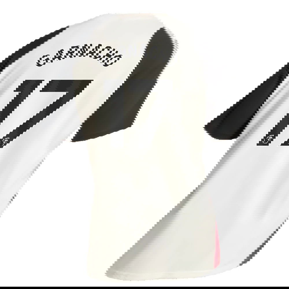 2024-2025 Man Utd Training Tee (Off White) (Garnacho 17)