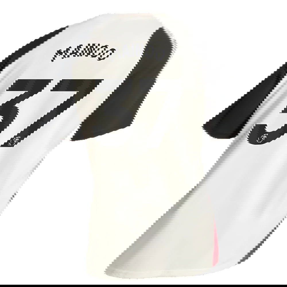 2024-2025 Man Utd Training Tee (Off White) (Mainoo 37)