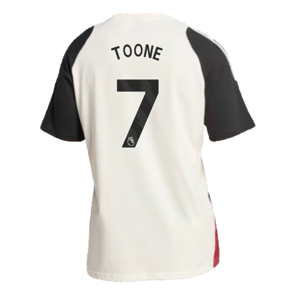 2024-2025 Man Utd Training Tee (Off White) (Toone 7)