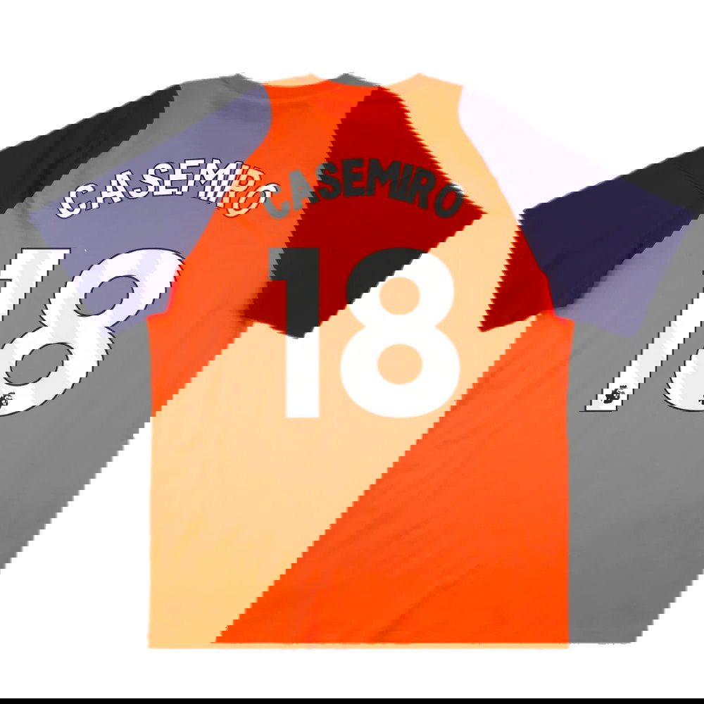 2024-2025 Man Utd Training Tee (Red) (Casemiro 18)