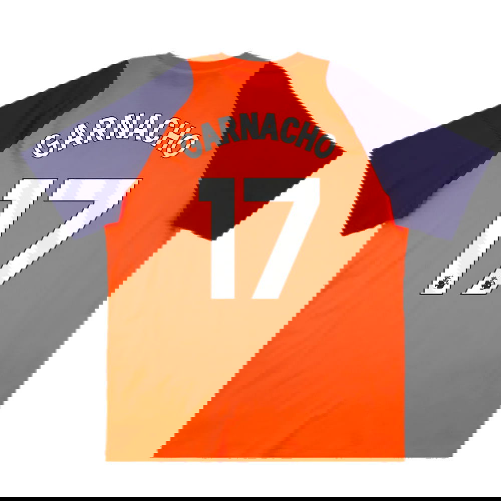 2024-2025 Man Utd Training Tee (Red) (Garnacho 17)