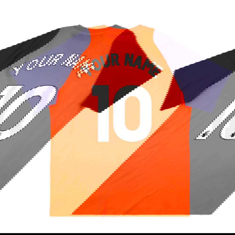 2024-2025 Man Utd Training Tee (Red) (Your Name)