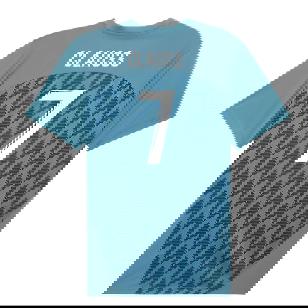 2024-2025 Marseille Pre-Match Shirt (Bold Blue) (Clauss 7)