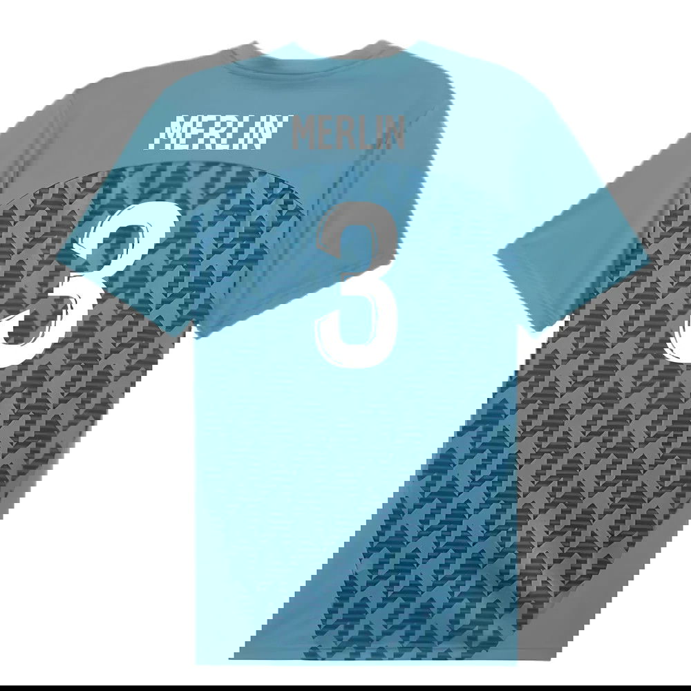 2024-2025 Marseille Pre-Match Shirt (Bold Blue) (Merlin 3)