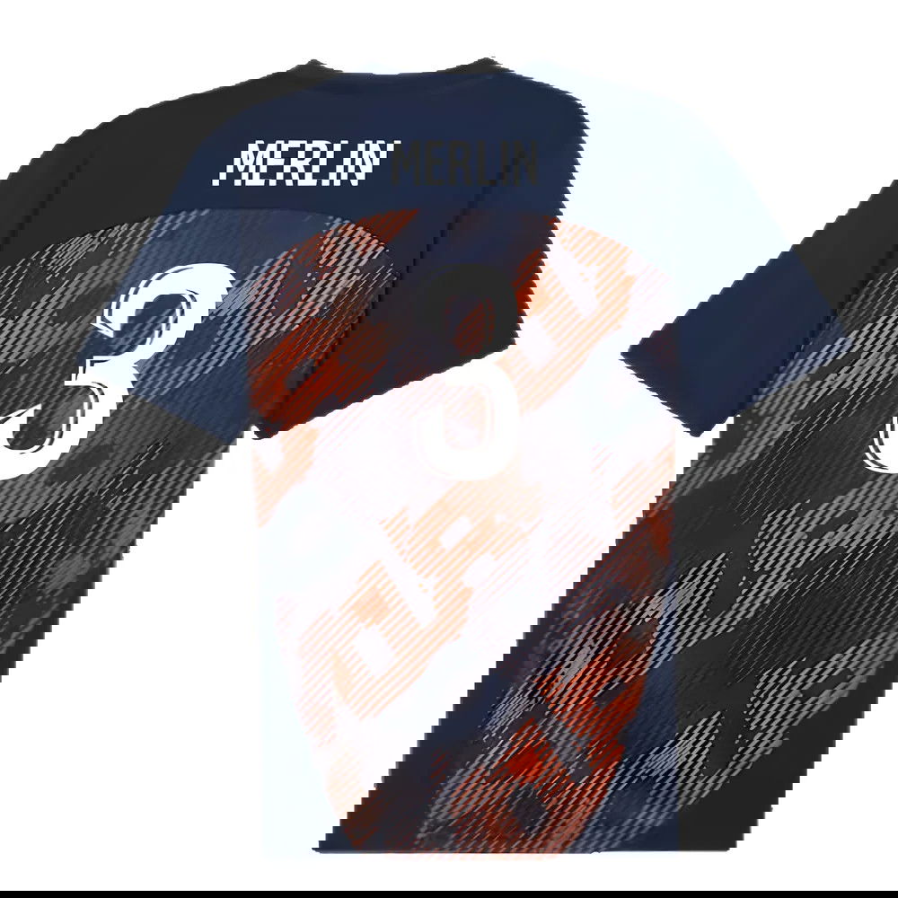 2024-2025 Marseille Pre-Match Shirt (Club Navy) (Merlin 3)