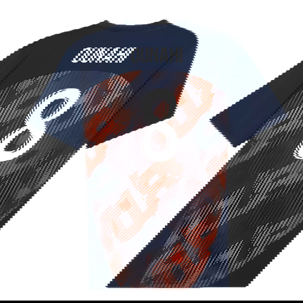 2024-2025 Marseille Pre-Match Shirt (Club Navy) (Ounahi 8)