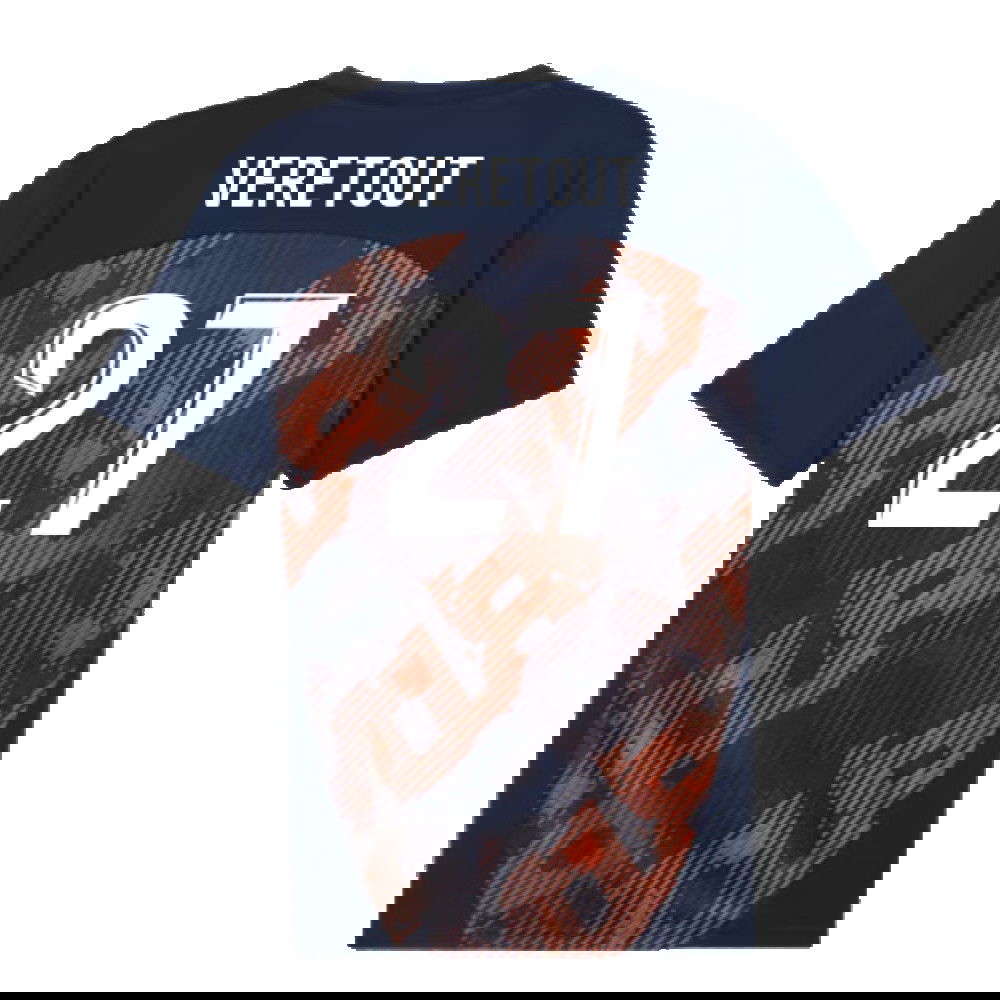 2024-2025 Marseille Pre-Match Shirt (Club Navy) (Veretout 27)
