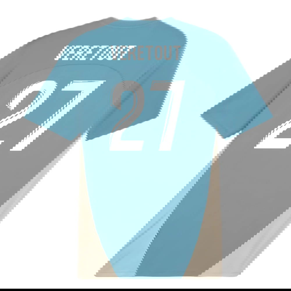 2024-2025 Marseille Training Shirt (Bold Blue) (Veretout 27)