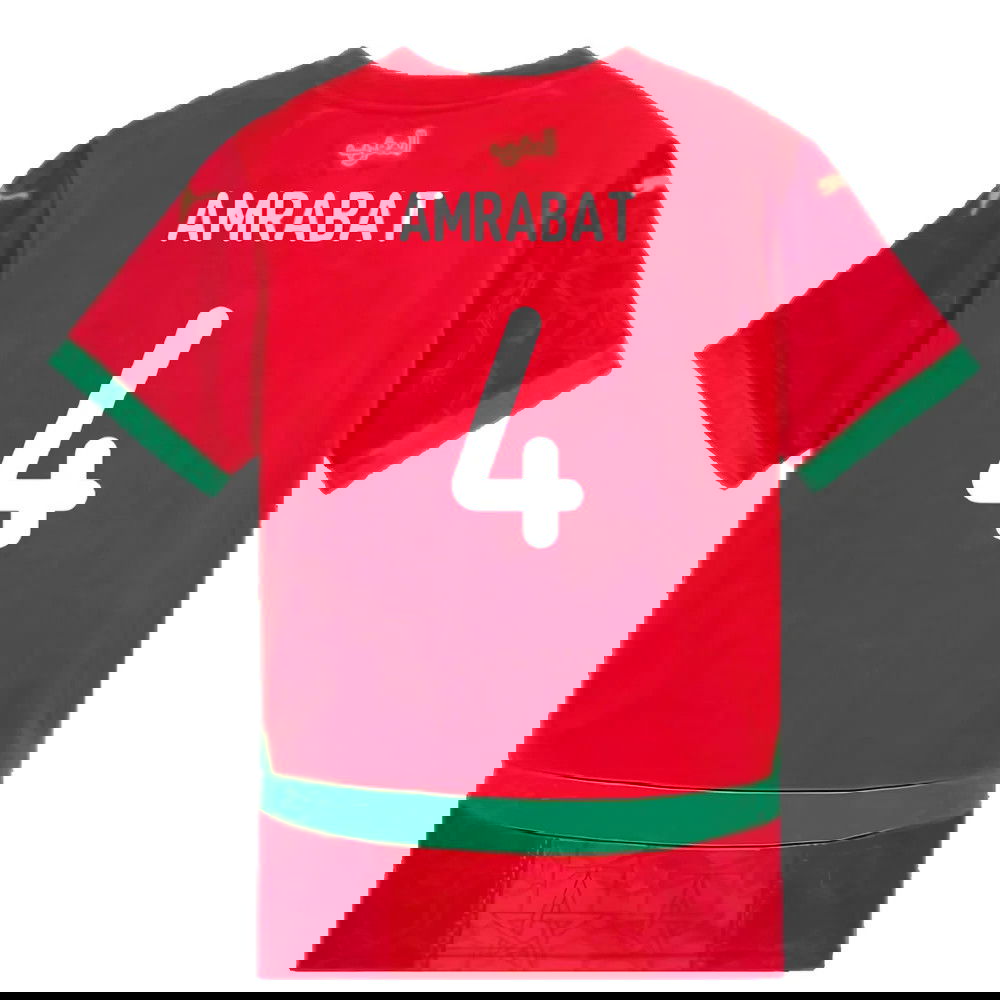 2024-2025 Morocco Home Shirt (Kids) (Amrabat 4)