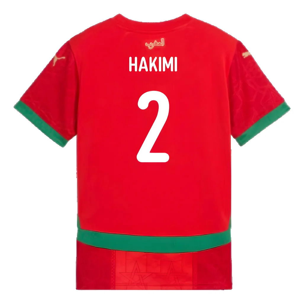 2024-2025 Morocco Home Shirt (Kids) (Hakimi 2)