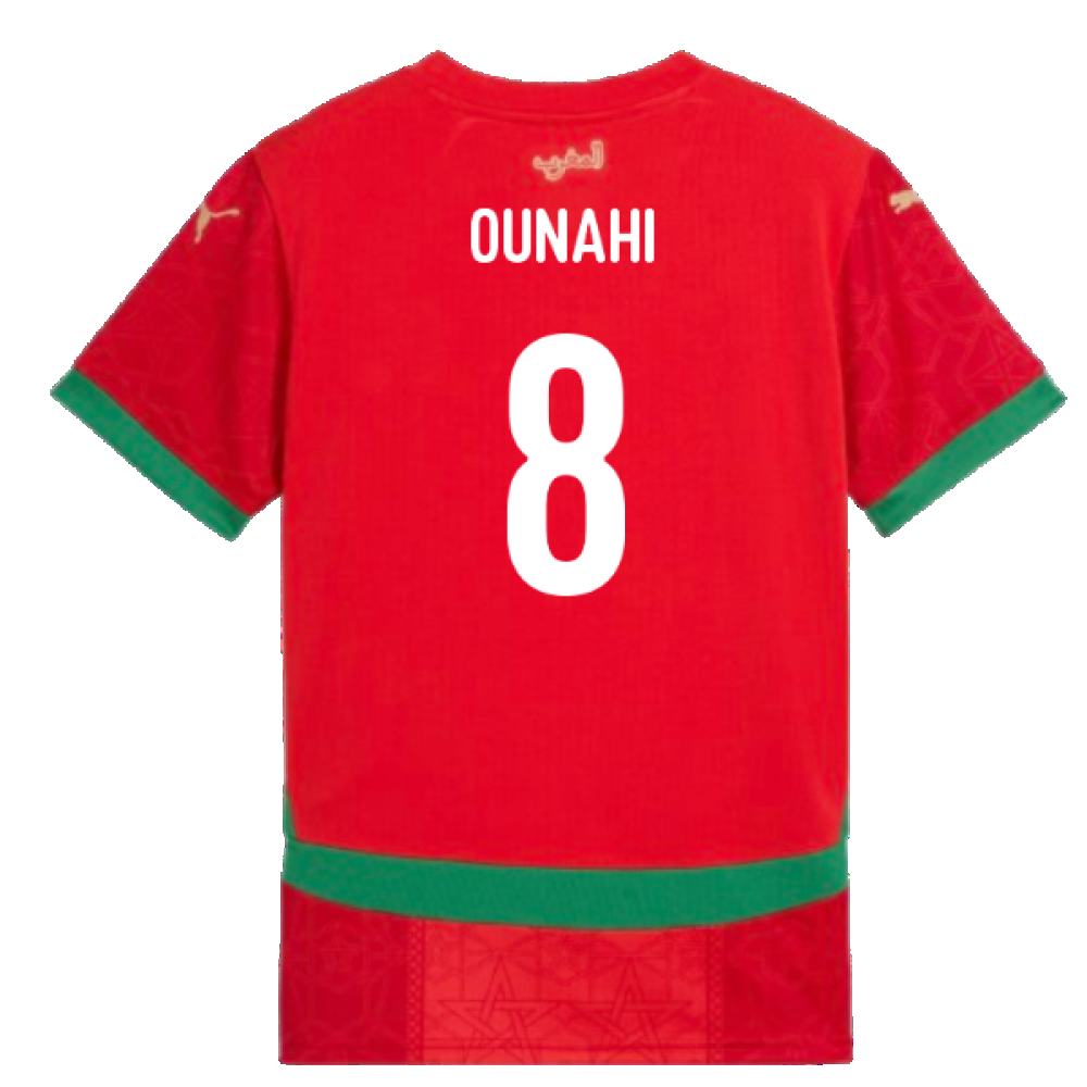 2024-2025 Morocco Home Shirt (Kids) (Ounahi 8)