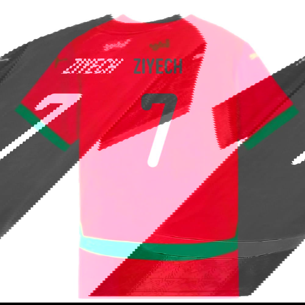 2024-2025 Morocco Home Shirt (Kids) (Ziyech 7)