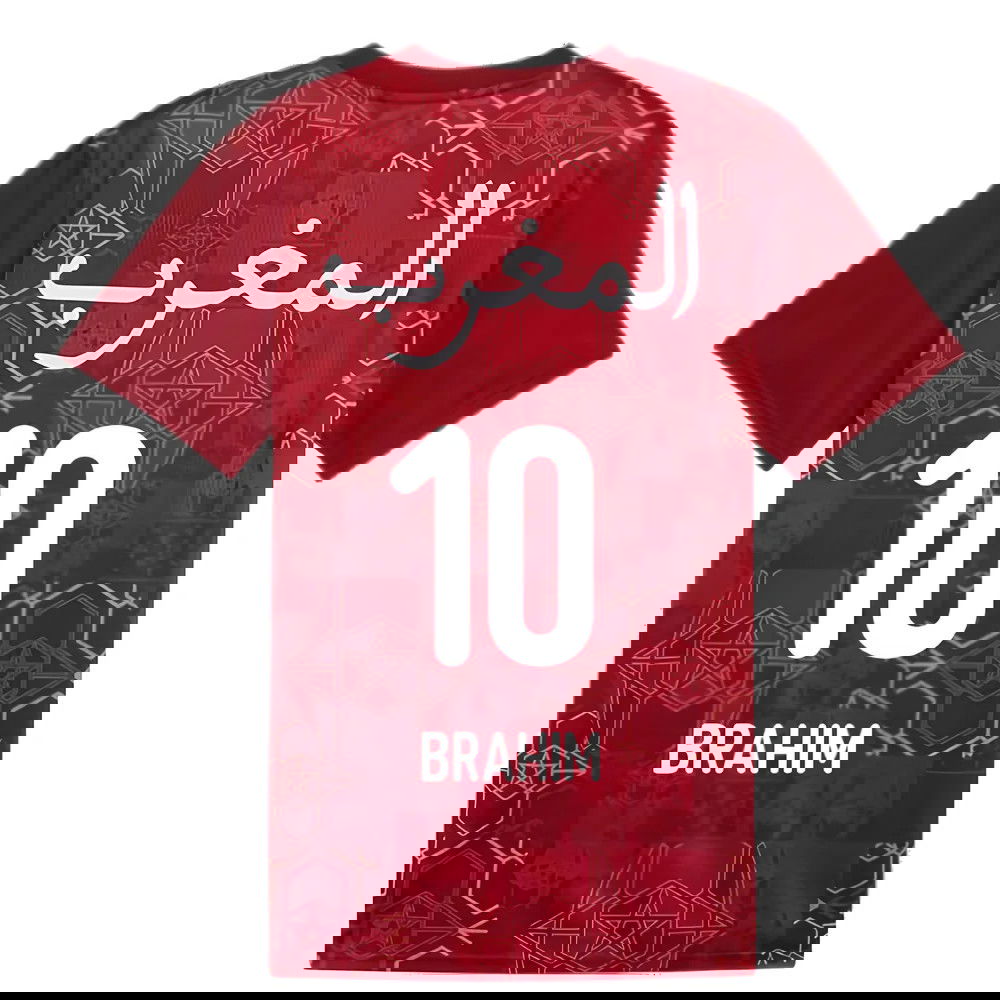 2024-2025 Morocco Prematch SS Jersey (Red) (Brahim 10)