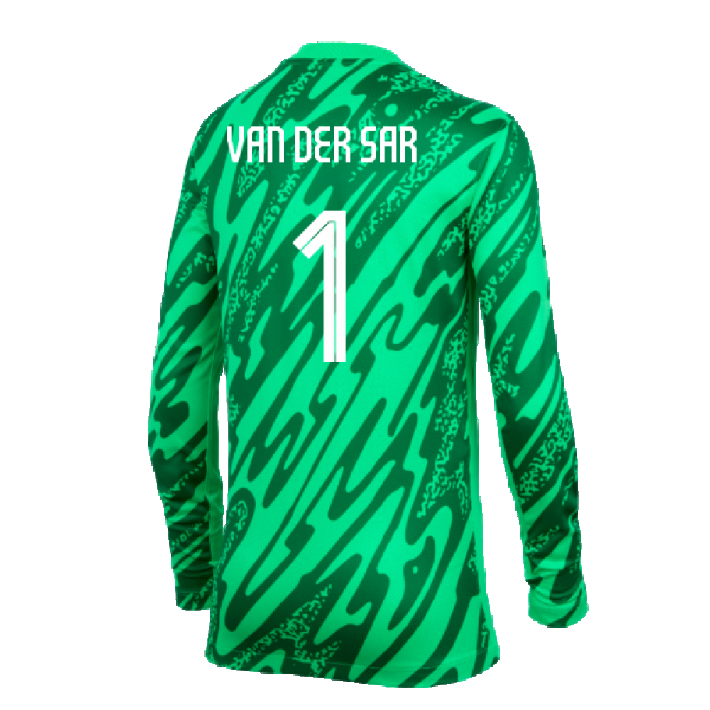 2024-2025 Netherlands Home Goalkeeper Shirt (Green) - Kids (Van Der Sar 1)