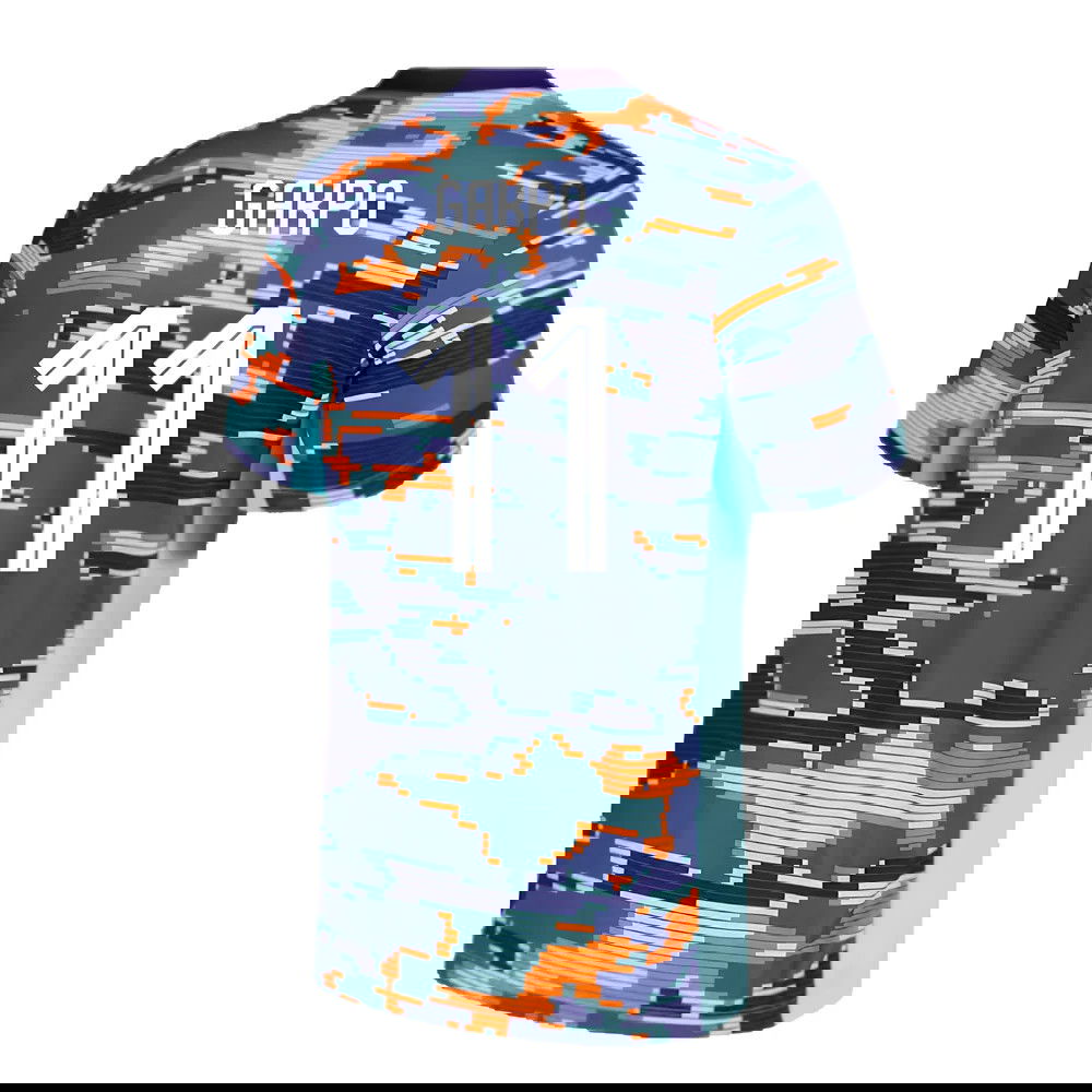 2024-2025 Netherlands Pre-Match Training Shirt (Blue) - Kids (Gakpo 11)