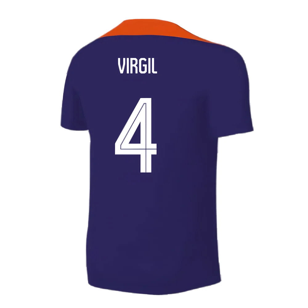 2024-2025 Netherlands Strike Training Shirt (Blue) - Kids (Virgil 4)