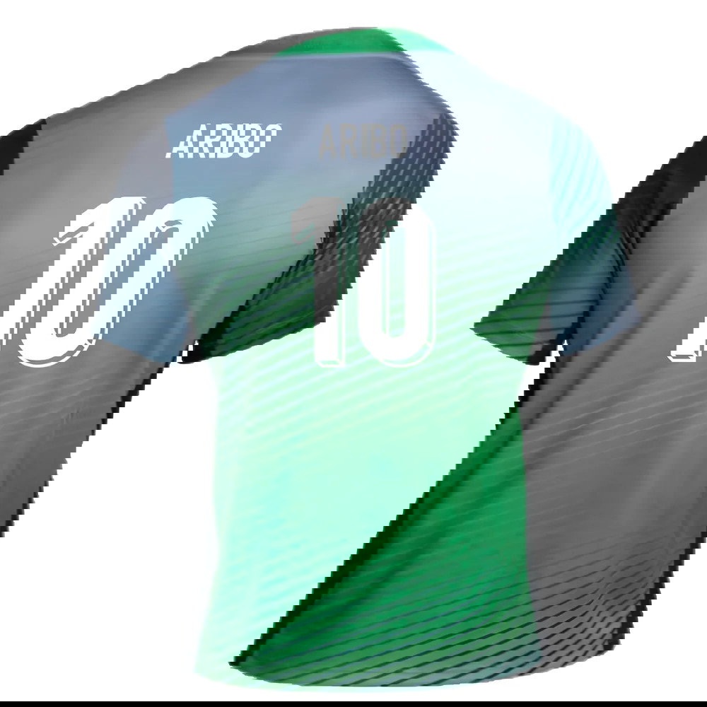 2024-2025 Nigeria Pre-Match Training Shirt (Cool Grey) (Aribo 10)