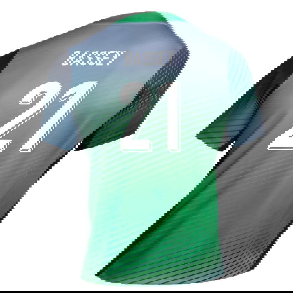 2024-2025 Nigeria Pre-Match Training Shirt (Cool Grey) (Bassey 21)