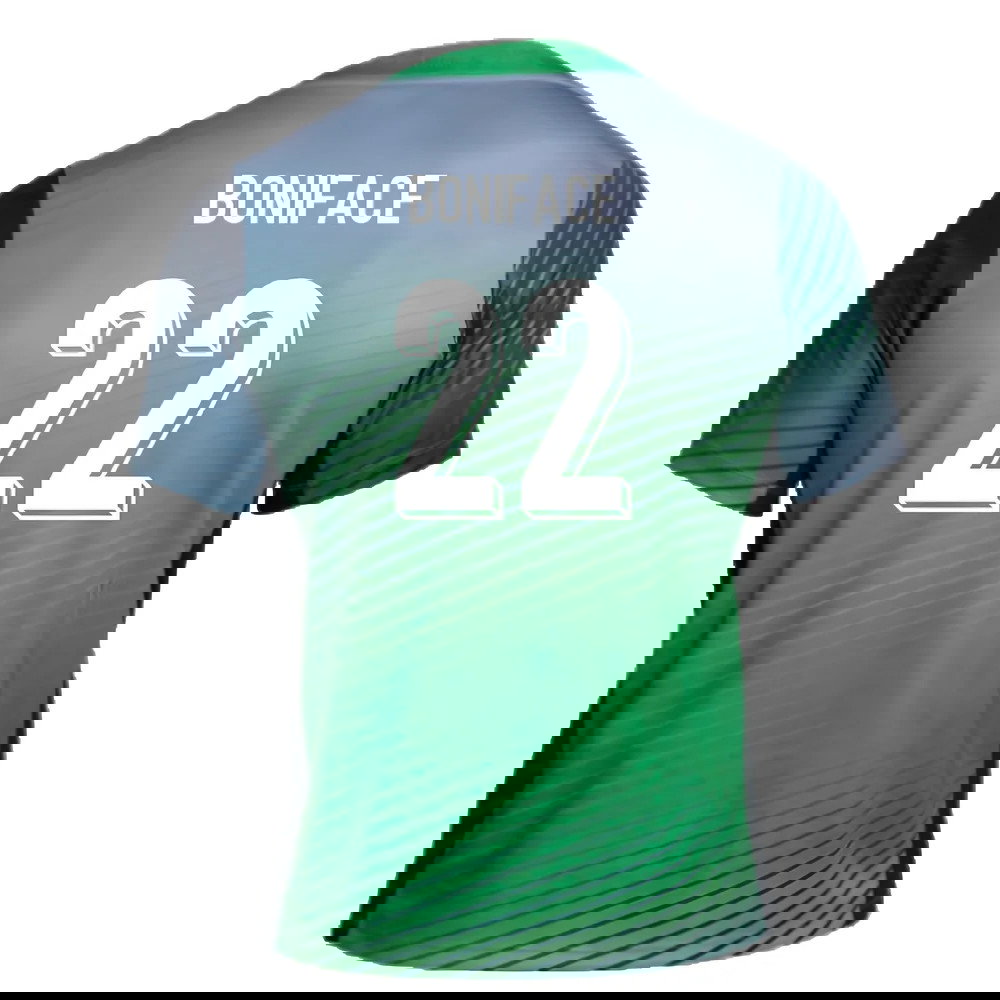 2024-2025 Nigeria Pre-Match Training Shirt (Cool Grey) (Boniface 22)