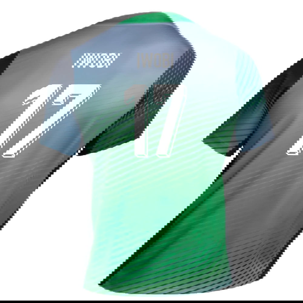 2024-2025 Nigeria Pre-Match Training Shirt (Cool Grey) (Iwobi 17)