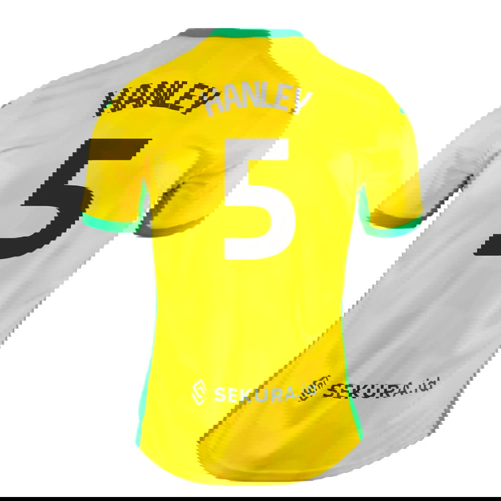 2024-2025 Norwich Home Shirt (Hanley 5)
