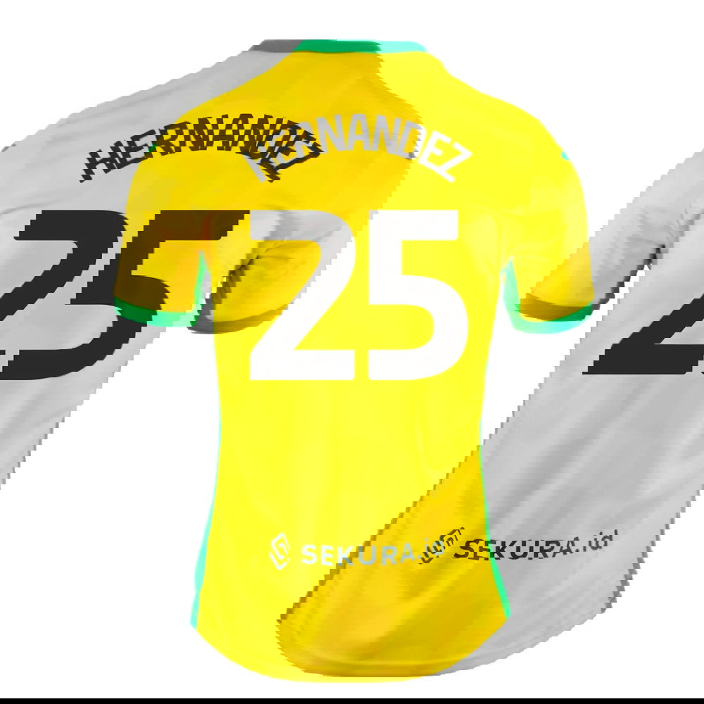 2024-2025 Norwich Home Shirt (Hernandez 25)