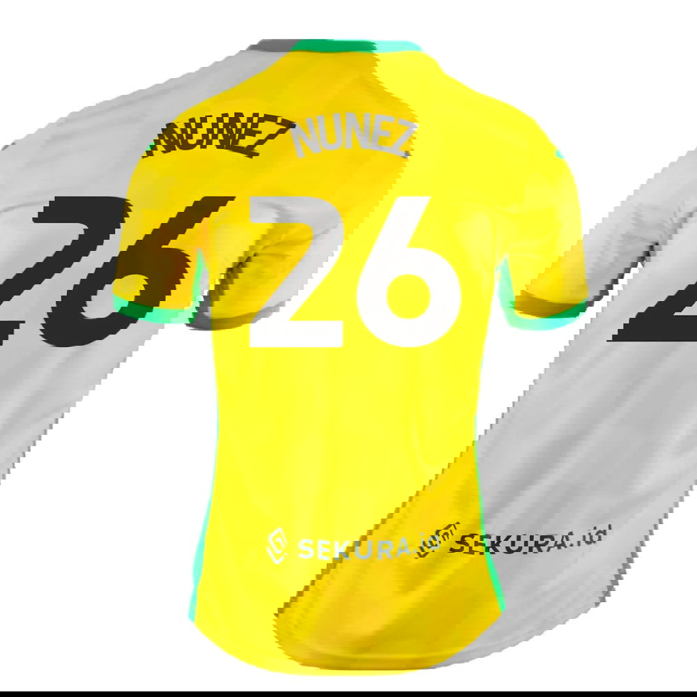 2024-2025 Norwich Home Shirt (Nunez 26)