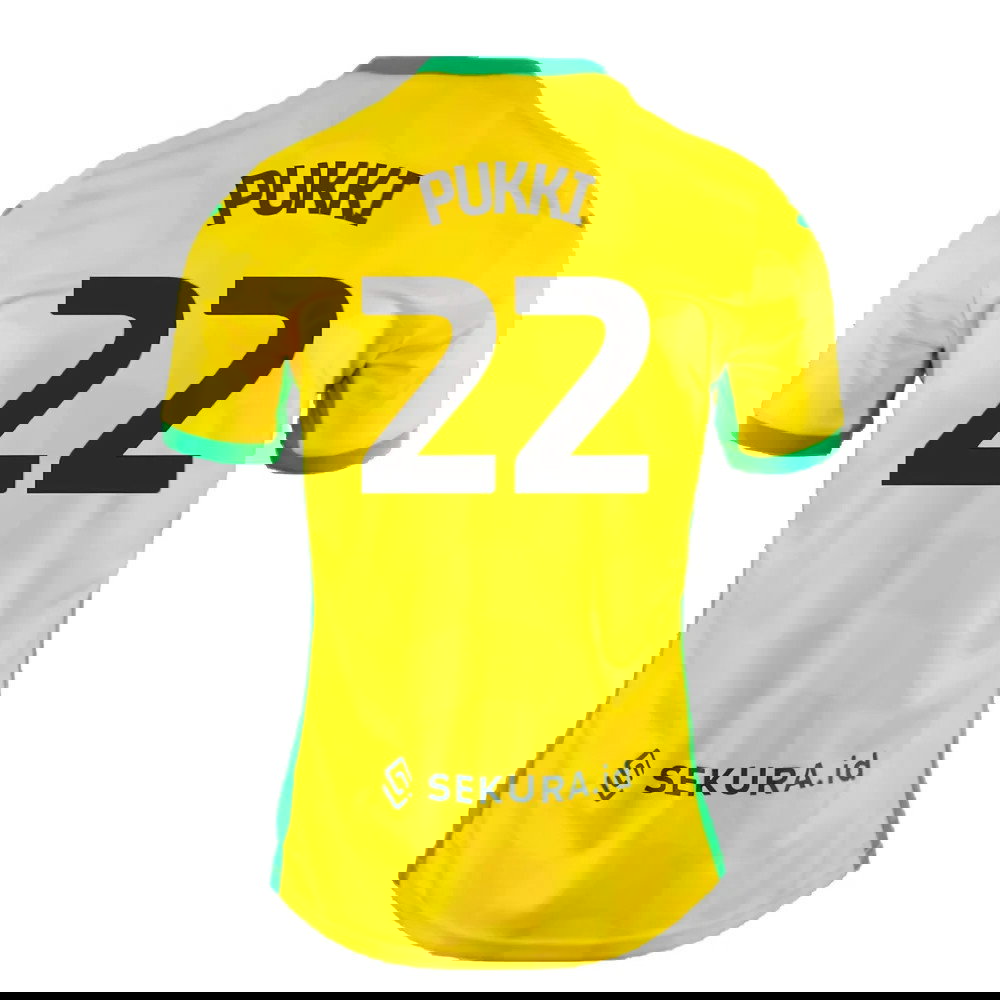 2024-2025 Norwich Home Shirt (Pukki 22)