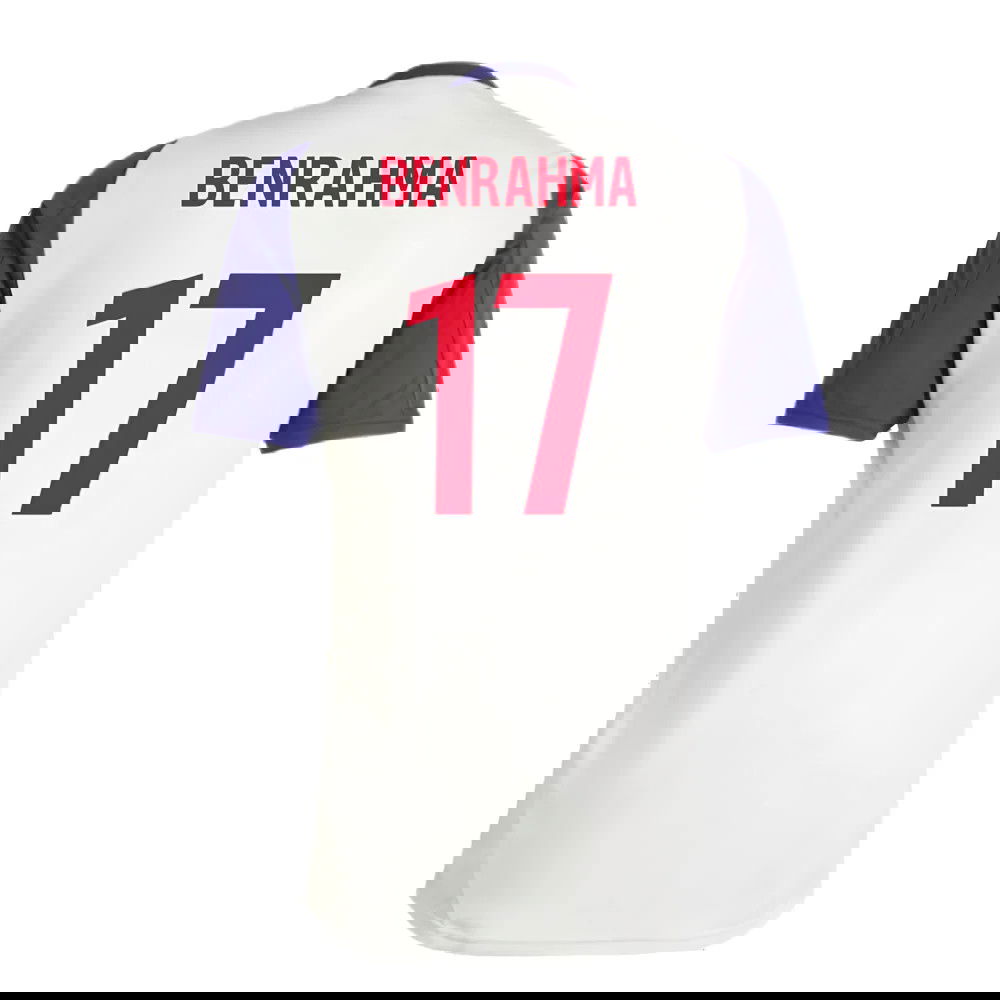 2024-2025 Olympique Lyon Training Jersey (White Tint) (Benrahma 17)