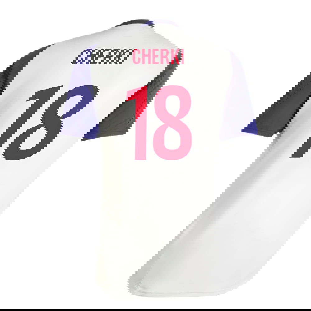 2024-2025 Olympique Lyon Training Jersey (White Tint) (Cherki 18)