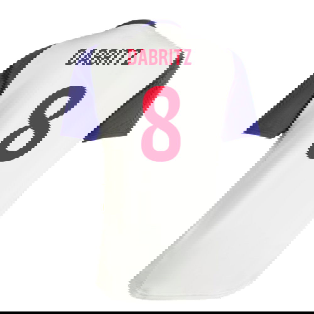 2024-2025 Olympique Lyon Training Jersey (White Tint) (Dabritz 8)