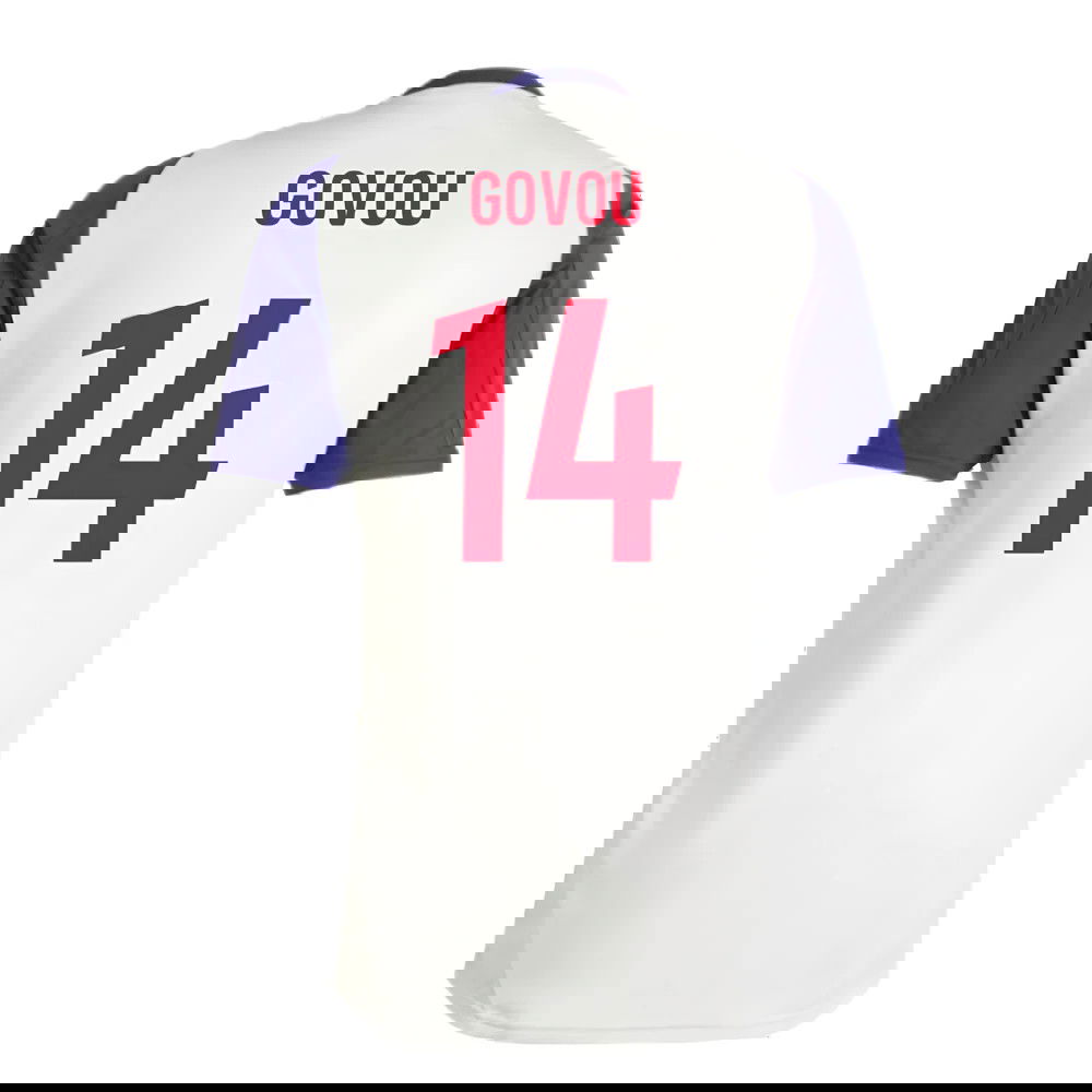 2024-2025 Olympique Lyon Training Jersey (White Tint) (Govou 14)