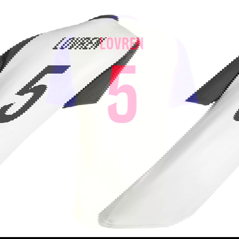 2024-2025 Olympique Lyon Training Jersey (White Tint) (Lovren 5)