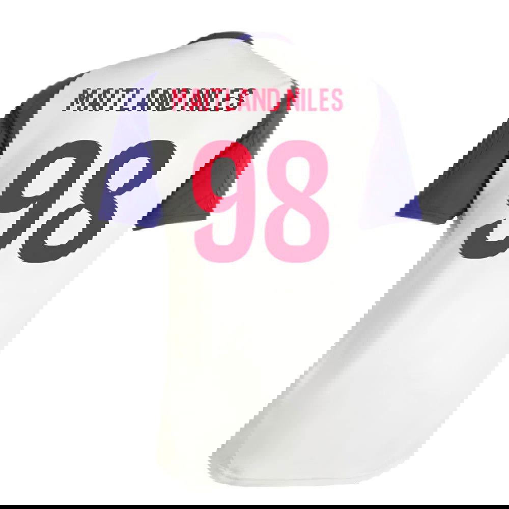 2024-2025 Olympique Lyon Training Jersey (White Tint) (Maitland Niles 98)