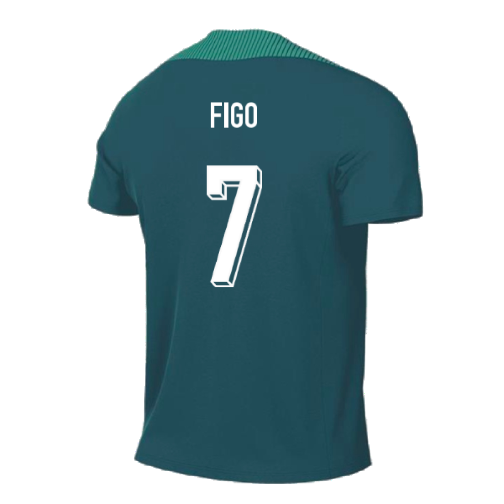2024-2025 Portugal Dri-FIT Pre-Match Shirt (Green) (Figo 7)