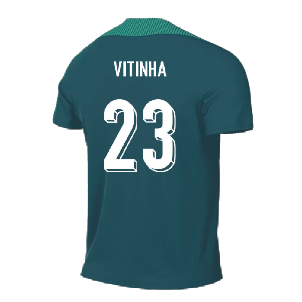 2024-2025 Portugal Dri-FIT Pre-Match Shirt (Green) (Vitinha 23)