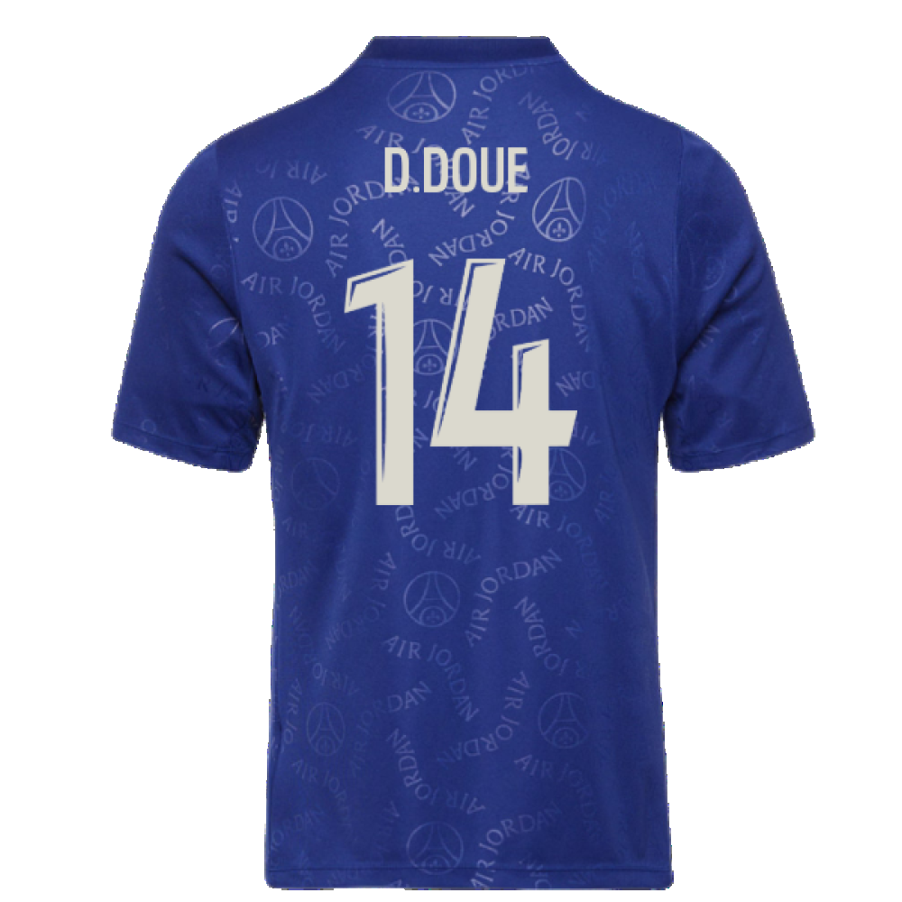 2024-2025 PSG Academy Pro Fourth Pre-Match Top (Blue) (D.Doue 14)