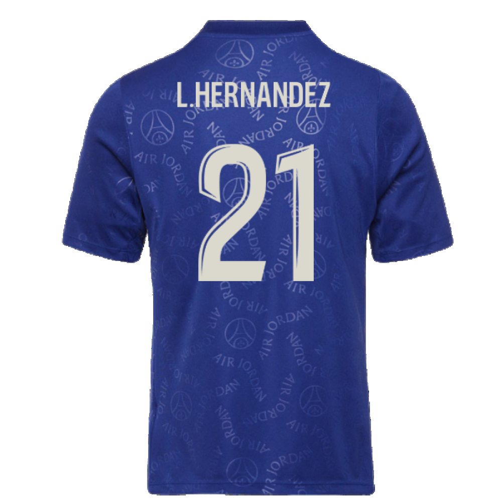 2024-2025 PSG Academy Pro Fourth Pre-Match Top (Blue) (L.Hernandez 21)