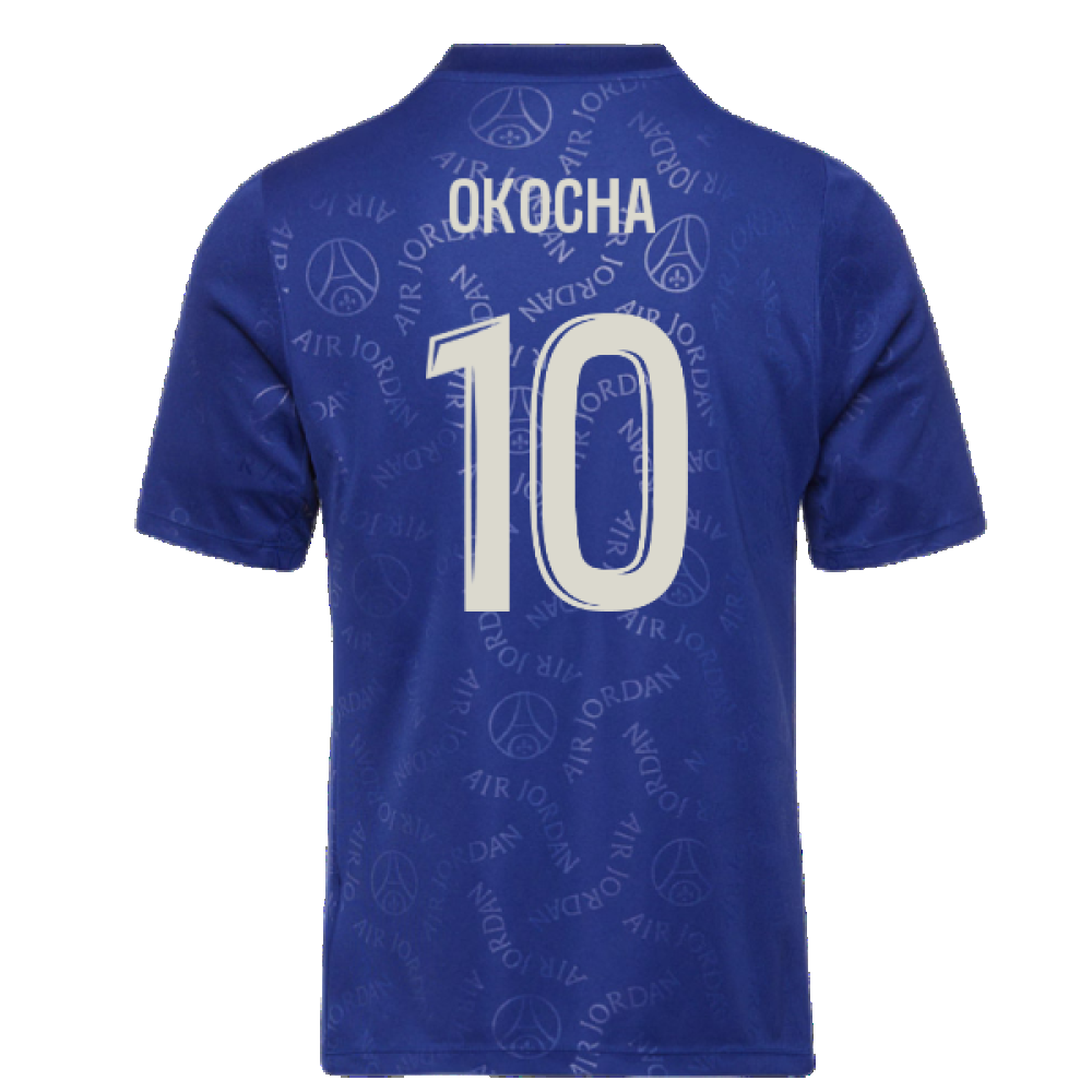 2024-2025 PSG Academy Pro Fourth Pre-Match Top (Blue) (Okocha 10)