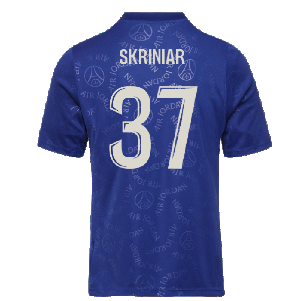 2024-2025 PSG Academy Pro Fourth Pre-Match Top (Blue) (Skriniar 37)