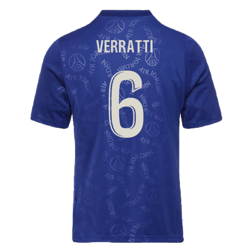 2024-2025 PSG Academy Pro Fourth Pre-Match Top (Blue) (Verratti 6)