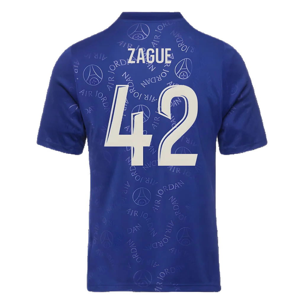2024-2025 PSG Academy Pro Fourth Pre-Match Top (Blue) (Zague 42)