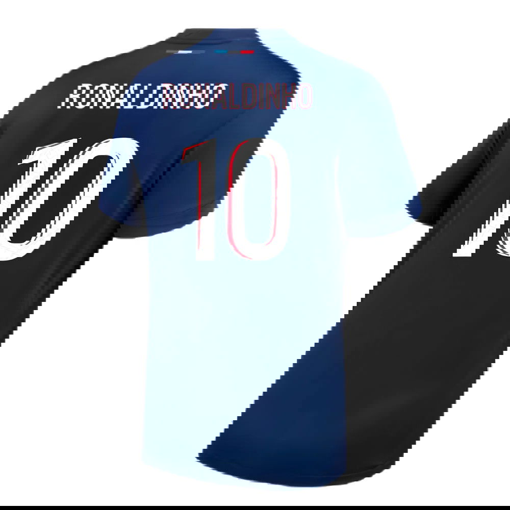 2024-2025 PSG Paris Saint Germain Home Shirt (Kids) (Ronaldinho 10)