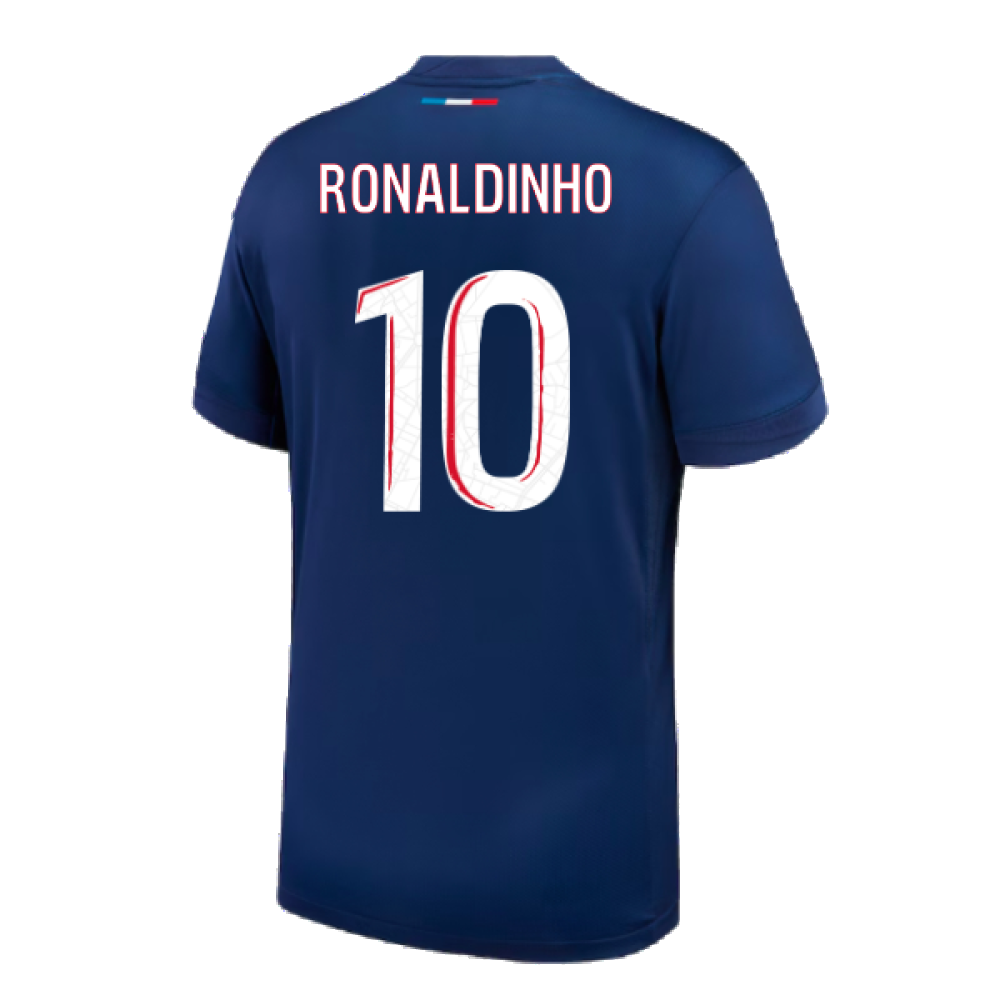 2024-2025 PSG Paris Saint Germain Home Shirt (Kids) (Ronaldinho 10)