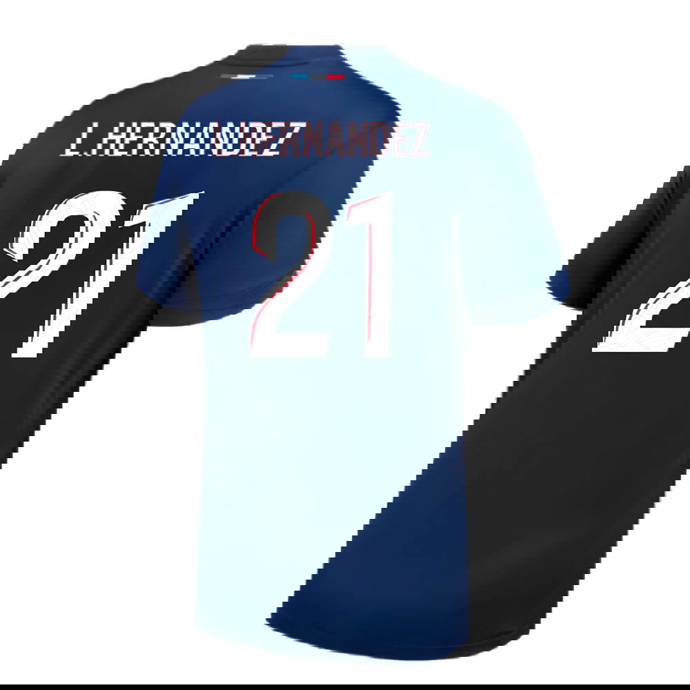 2024-2025 PSG Paris Saint Germain Home Shirt (L.Hernandez 21)