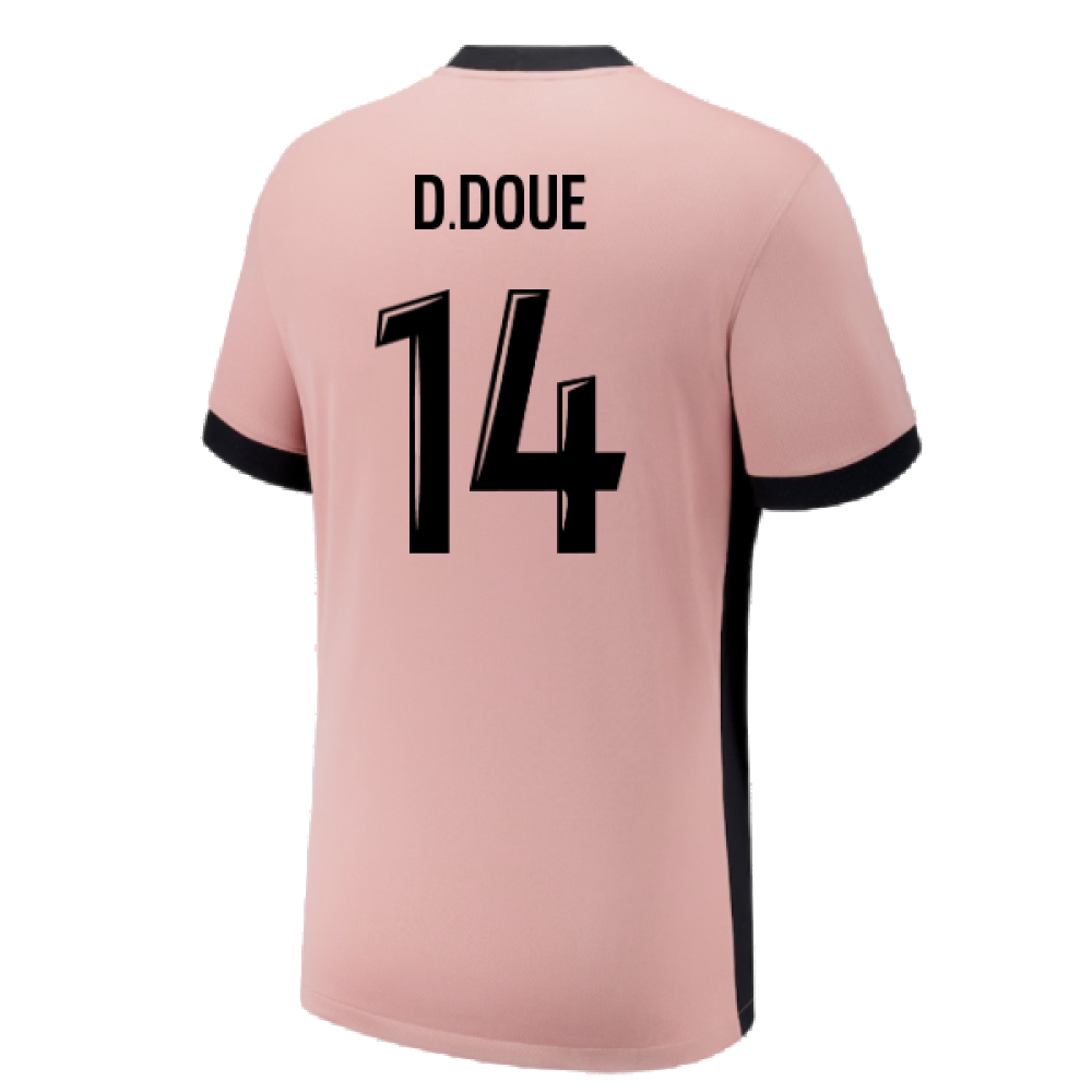 2024-2025 PSG Paris Saint Germain Third Shirt (Kids) (D.Doue 14)