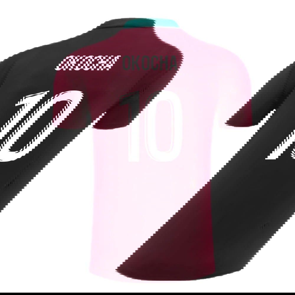 2024-2025 PSG Strike Dri-Fit Training Shirt (Bordeaux) - Kids (Okocha 10)