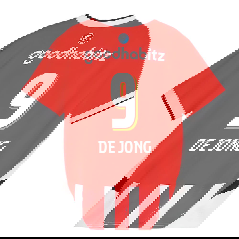 2024-2025 PSV Eindhoven Home Shirt (Kids) (De Jong 9)