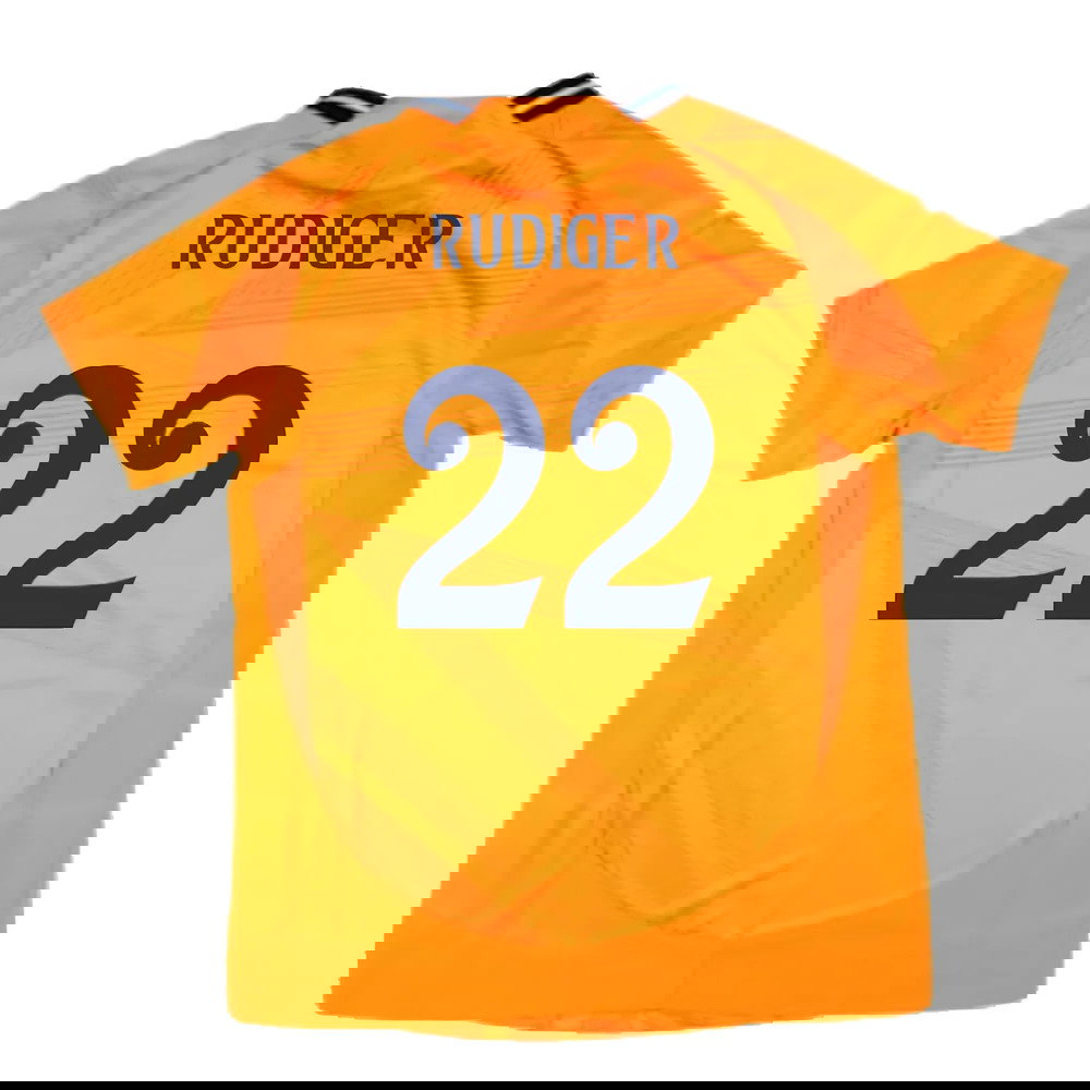 2024-2025 Real Madrid Authentic Away Shirt (Womens) (Rudiger 22)