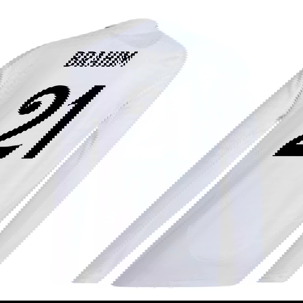 2024-2025 Real Madrid Authentic Long Sleeve Home Shirt (Brahim 21)